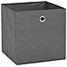 Contenitori 10 pz in Tessuto non Tessuto 32x32x32 cm Grigio - Foto miniatura 6