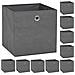 Contenitori 10 pz in Tessuto non Tessuto 32x32x32 cm Grigio - Foto miniatura 1