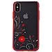 Cover Con Swarovski Crystal Petunia Per Iphone X Rossa - Foto miniatura 1