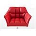 Sgabello Alto Regolabile Damaso in Similpelle I Sgabello Bancone con Braccioli E Schienale Imbottiti E Poggiapiedi, H 58-83 CM Rosso Bianco - Foto miniatura 5