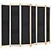 Divisorio A 6 Pannelli Nero 240x170x4 Cm In Tessuto - Foto miniatura 6