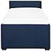 Letto Singolo Con Letto Estraibile In Tessuto Blu 80x200 Cm Marmande - Foto miniatura 12