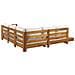 Set Da Giardino In Legno Chiaro Con Cuscini Color Bianco Sporco Marettimo - Foto miniatura 2