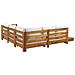 Set Da Giardino In Legno Chiaro Con Cuscini Color Bianco Sporco Marettimo - Foto miniatura 16