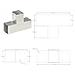 Connettore Per Pali A Forma Di T In Metallo Zincato 91x91 Mm - Foto miniatura 7
