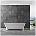 Vasca Da Bagno Free Standing Hannah In Artificial Stone Bianco Opaco - Foto miniatura 2