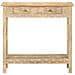 Tavolo Consolle 80x35x74 Cm In Legno Massello Di Mango - Foto miniatura 3