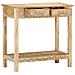 Tavolo Consolle 80x35x74 Cm In Legno Massello Di Mango - Foto miniatura 4