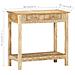 Tavolo Consolle 80x35x74 Cm In Legno Massello Di Mango - Foto miniatura 8