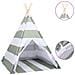Tenda Tipi per Bambini con Borsa Rosa Microfibra 120x120x150cm - Foto miniatura 2