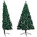Set Albero Natale Artificiale a Metà LED e Palline Verde 240cm - Foto miniatura 3