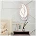 Applique Led 7 W Luce Naturale Lampada A Parete Forma Di Foglia In Vetro E32n - Foto miniatura 1