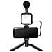 Kit Vlogger Treppiede Per Smartphone 4,7''7'' Con Luce Led E Microfono Direzionale - Foto miniatura 3