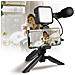 Kit Vlogger Treppiede Per Smartphone 4,7''7'' Con Luce Led E Microfono Direzionale - Foto miniatura 1