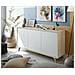 Credenza Arvada, Madia Moderna A 3 Ante E Ripiani, Buffet Da Cucina, Buffet Di Design Da Soggiorno, 154x40h75 Cm, Rovere E Bianco - Foto miniatura 1