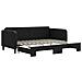 Divano Letto Con Letto Estraibile Nero 90x200 Cm In Tessuto - Foto miniatura 2
