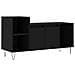 Mobile Porta Tv Nero 100x35x55 Cm In Legno Multistrato - Foto miniatura 2
