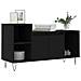 Mobile Porta Tv Nero 100x35x55 Cm In Legno Multistrato - Foto miniatura 3