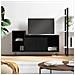 Mobile Porta Tv Nero 100x35x55 Cm In Legno Multistrato - Foto miniatura 1