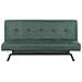 Divano Letto 3 Posti Leeds Tessuto Verde - Foto miniatura 2