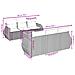 Set Divani da Giardino 7 pz con Cuscini Grigio in Polyrattan - Foto miniatura 9