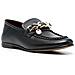 Chain Loafer Mocassino Pelle Scarpe Donna Nero Eu 36, Fw0fw06843 Bds - Foto miniatura 1