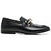 Chain Loafer Mocassino Pelle Scarpe Donna Nero Eu 36, Fw0fw06843 Bds - Foto miniatura 2
