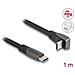 Cavo A Nastro Usb 2.0 Spina Usb Type-c Da 1 M Nero - Foto miniatura 1