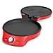 Pizza Maker 115007 con Funzione Grill Termostato Regolabile Potenza 2000 W Colore Rosso - Foto miniatura 2