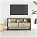 Mobile Tv Rovere Sonoma 80x34,5x40 Cm Legno Multistrato Metallo - Foto miniatura 3