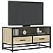 Mobile Tv Rovere Sonoma 80x34,5x40 Cm Legno Multistrato Metallo - Foto miniatura 1