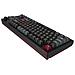 MKey TKL tastiera Gaming USB Borgogna, Grigio scuro - Foto miniatura 4