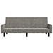 Divano Letto A 2 Posti Grigio Chiaro In Velluto - Foto miniatura 3