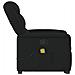 Poltrona Alzapersona Massaggiante Reclinabile Nera in Tessuto - Foto miniatura 6
