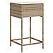 Sgabelli da Bar con Cuscini 2 pz Beige in Polyrattan - Foto miniatura 4