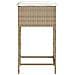 Sgabelli da Bar con Cuscini 2 pz Beige in Polyrattan - Foto miniatura 6