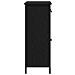 Mobile Nero Rovere 70x30x80 cm Legno ingegnerizzato e Acciaio - Foto miniatura 7