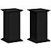 Supporto per Piante Rovere Nero 33x33x60 cm Legno Ingegnerizzato - Foto miniatura 1
