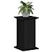Supporto per Piante Rovere Nero 33x33x60 cm Legno Ingegnerizzato - Foto miniatura 3