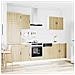 Set Mobili da Cucina 7 pz Kalmar Rovere Sonoma in Truciolato - Foto miniatura 3