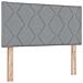 Letto box spring con materasso Grigio chiaro 90 x 200 cm - Foto miniatura 6
