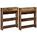 Armadi per scarpe da muro 2 pcs Legno vecchio Legno multistrato - Foto miniatura 1