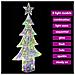 Albero di Natale con 240 LED Multicolore 180 cm Acrilico - Foto miniatura 7