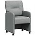 Sedie da Pranzo con Ruote 2 pcs Grigio chiaro 57 x 67 x 95 cm - Foto miniatura 1