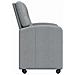 Sedie da Pranzo con Ruote 2 pcs Grigio chiaro 57 x 67 x 95 cm - Foto miniatura 5