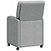 Sedie da Pranzo con Ruote 2 pcs Grigio chiaro 57 x 67 x 95 cm - Foto miniatura 6