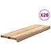Gradini 20 pz 80x25x2 cm in Rovere Massello Non Trattato - Foto miniatura 1