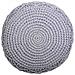 Puf In Cotone Intrecciato Grigio 45x45x40h - Foto miniatura 4