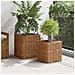 Cestino per Piante con archiviazione 2 pcs Marrone Rattan Lacak - Foto miniatura 3