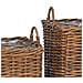 Cestino per Piante con archiviazione 2 pcs Marrone Rattan Lacak - Foto miniatura 7